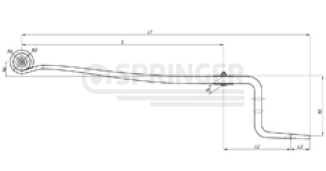 Leaf-spring (Z spring) for Mercedes Sprinter, Volkswagen Crafter, an analog for 10052010050